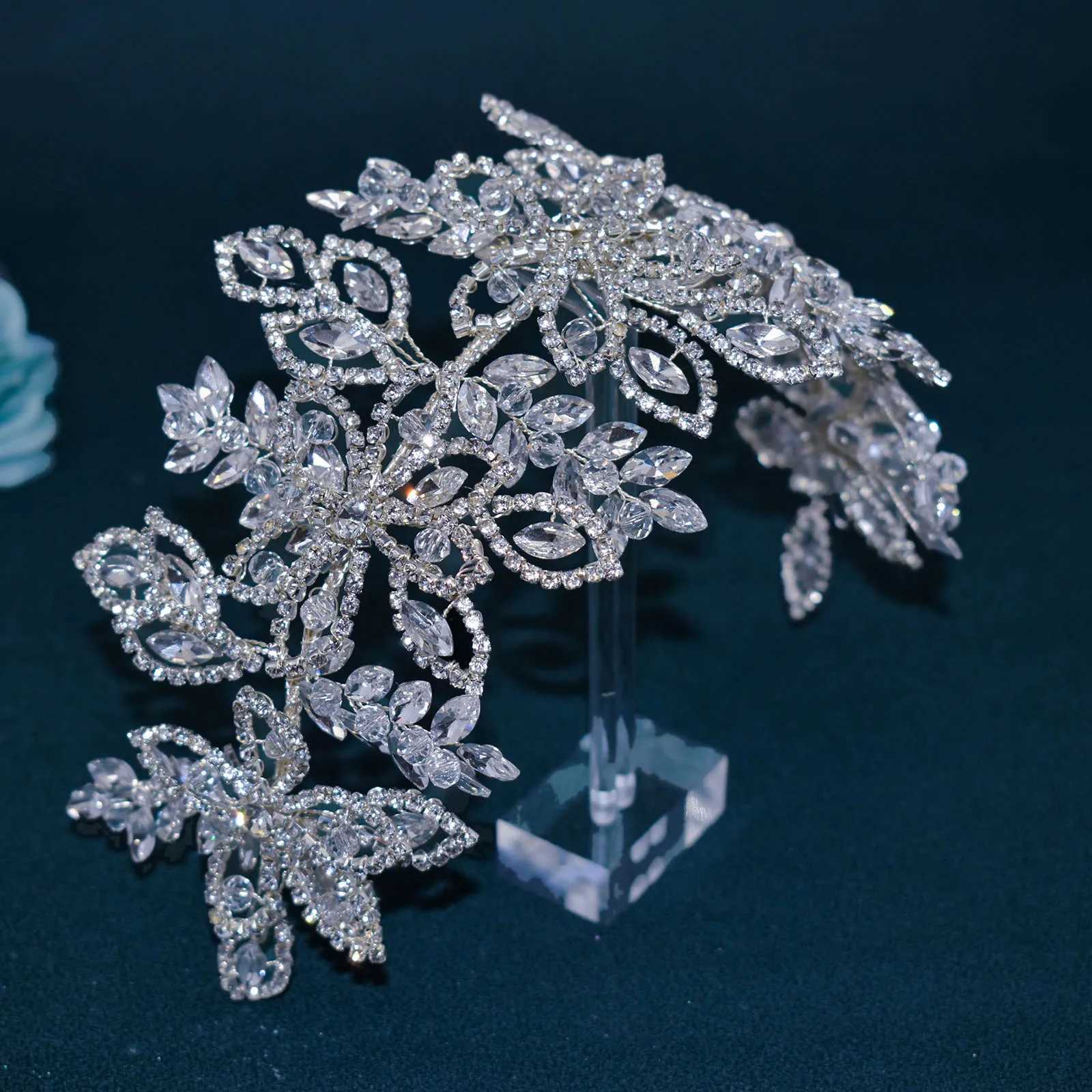 DZ087 Wedding Hair Accessories Crystal Bridal Tiara Crown Rhinestone Women Headpieces Party Head Jewelry Gift Bridesmaid Headwear Z250605