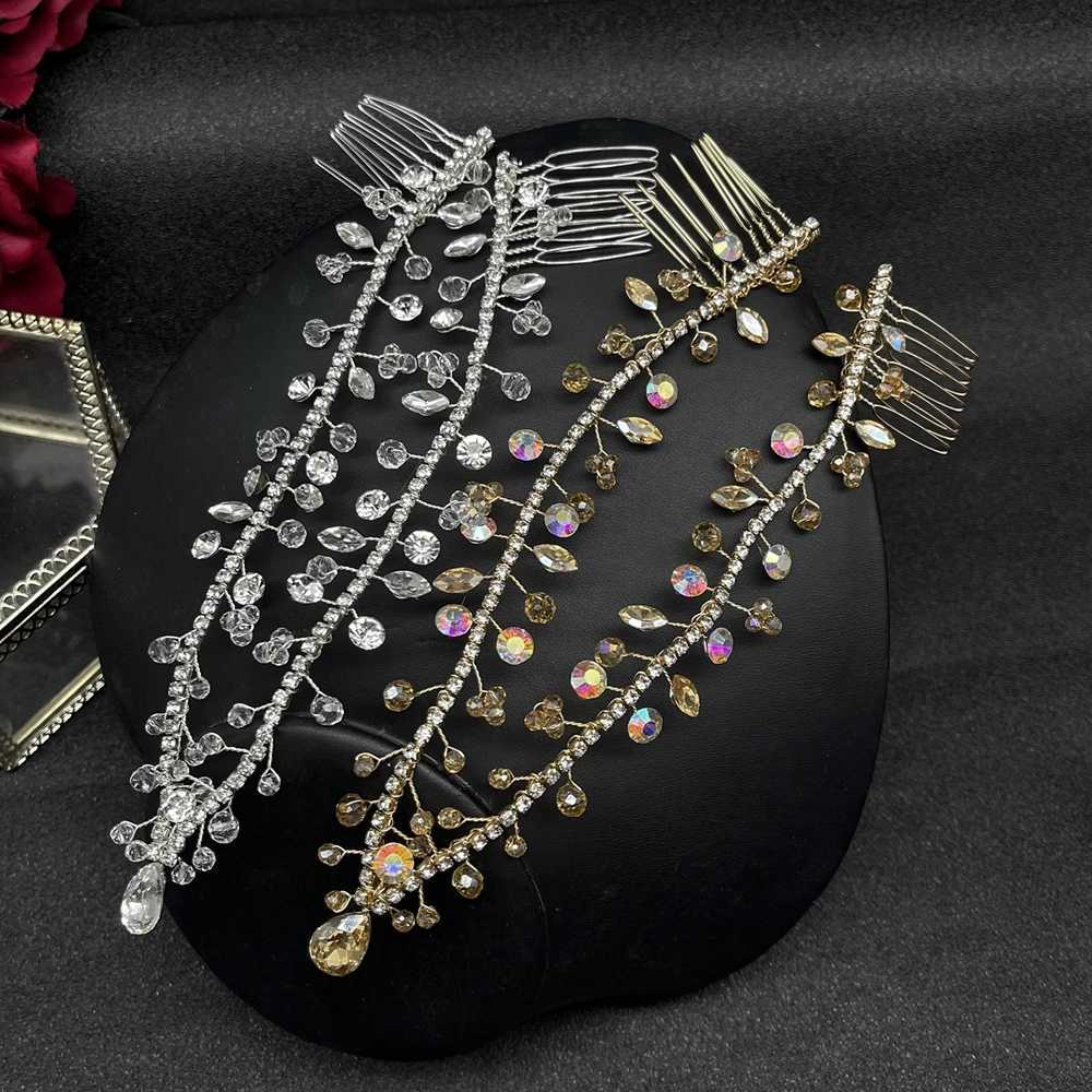 DZ217 Vintage Trend Rhinestone Head Chain Forehead Headband Indian African Bohemian Hair Accessories Crystal Tiara Headdress Z250605