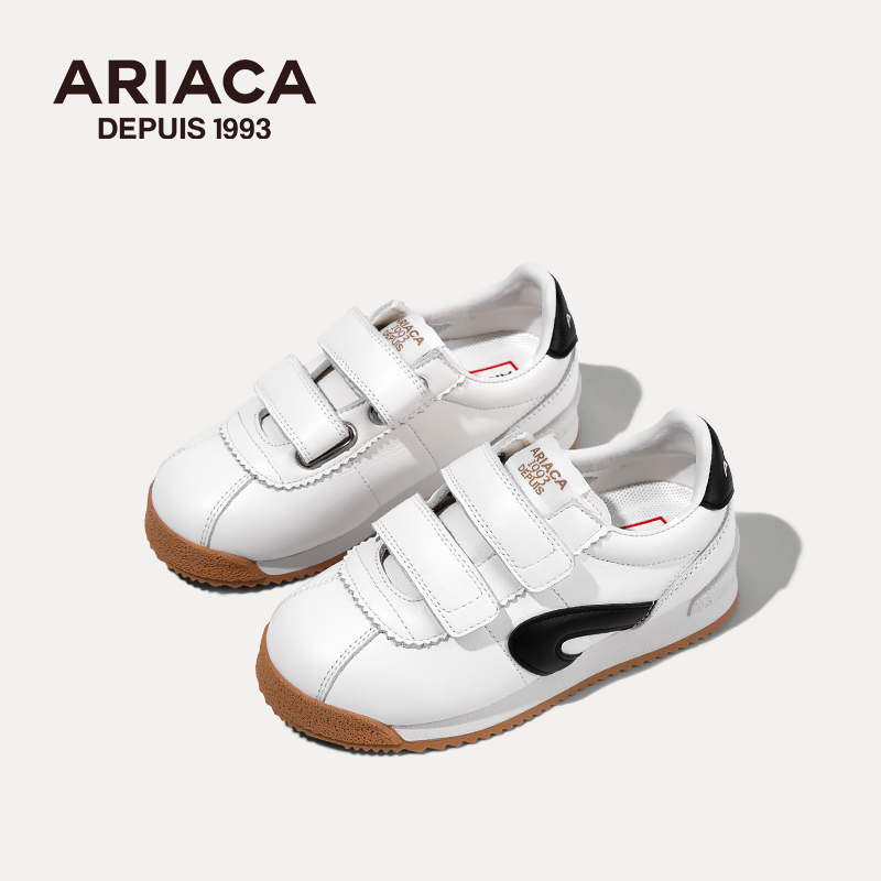 ARIACA children's white sports shoes 2025 new spring and autumn students board shoes soft bottom girls shoes small white shoes