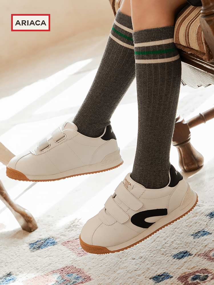 ARIACA children's white sports shoes 2025 new spring and autumn students board shoes soft bottom girls shoes small white shoes