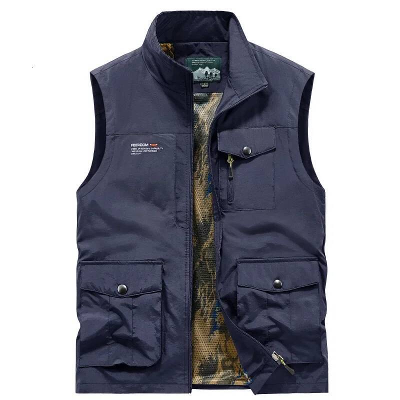 Ddmyoutdoor Mens Outdoor Multi Pocket Hiking Summer New Camping Photography Tactical Cargo Vest Fishing Waistcoat Jogging Suit