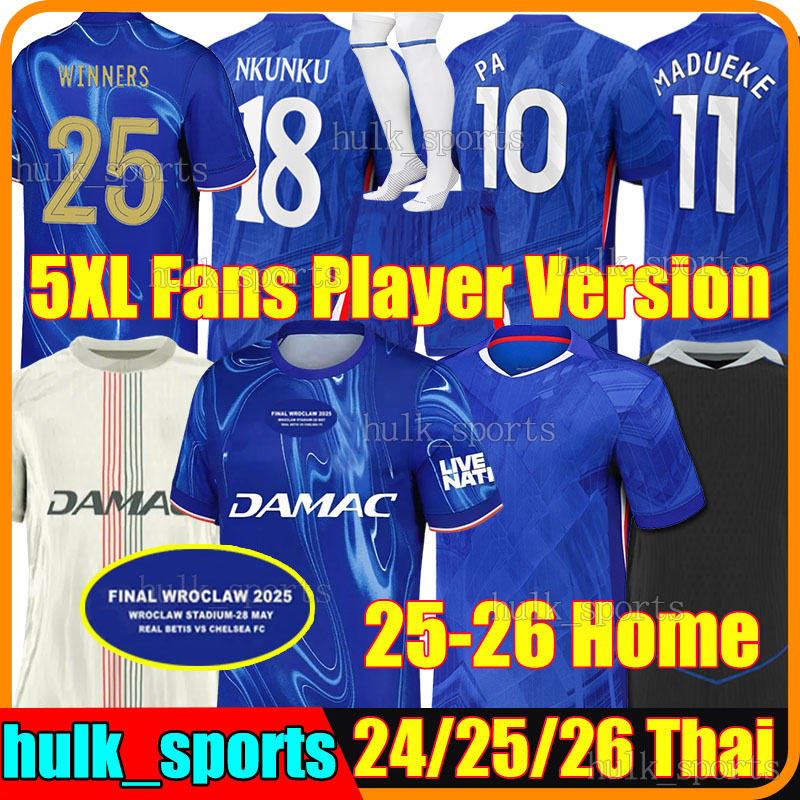 5XL 24/2025/26 CFC PALMER Soccer Jerseys WINNERS SANCHO NKUNKU N.JACKSON MADUEKE MUDRYK MARC GUIU NETO ENZO CUCURELLA TOSIN JAMES men kids Kits socks set football shirt
