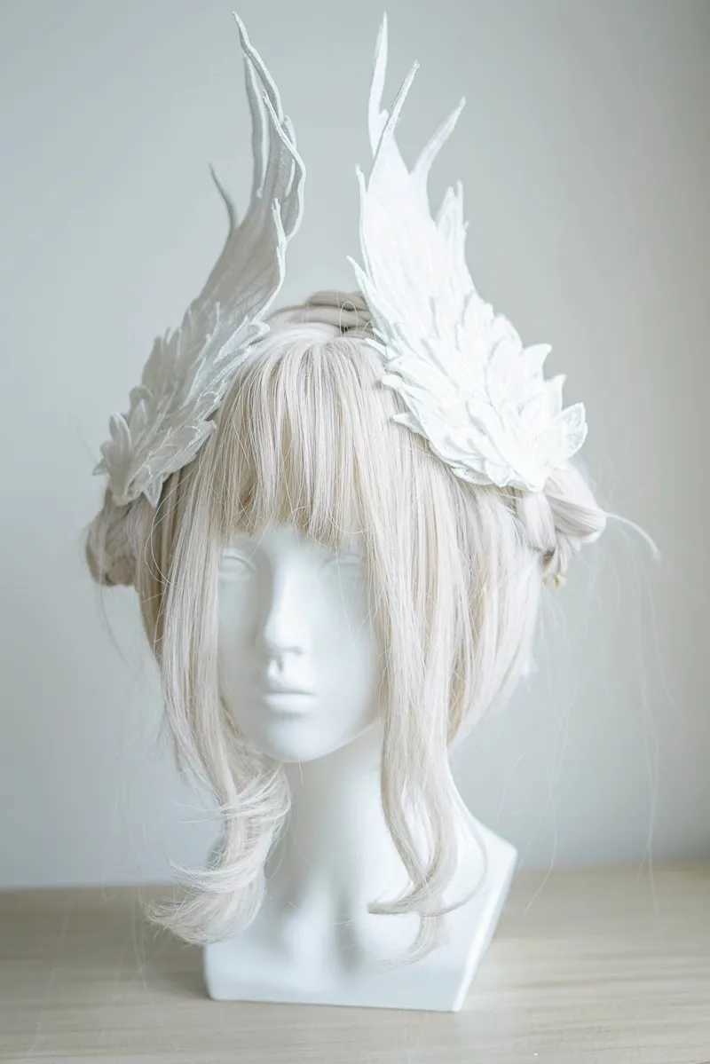 Hot Black White Angel Wing Hair Clips Angel Wing Hairpin Lolita Barrette Girl Gothic clip Cosplay Halloween Headwear Accessories Z250605