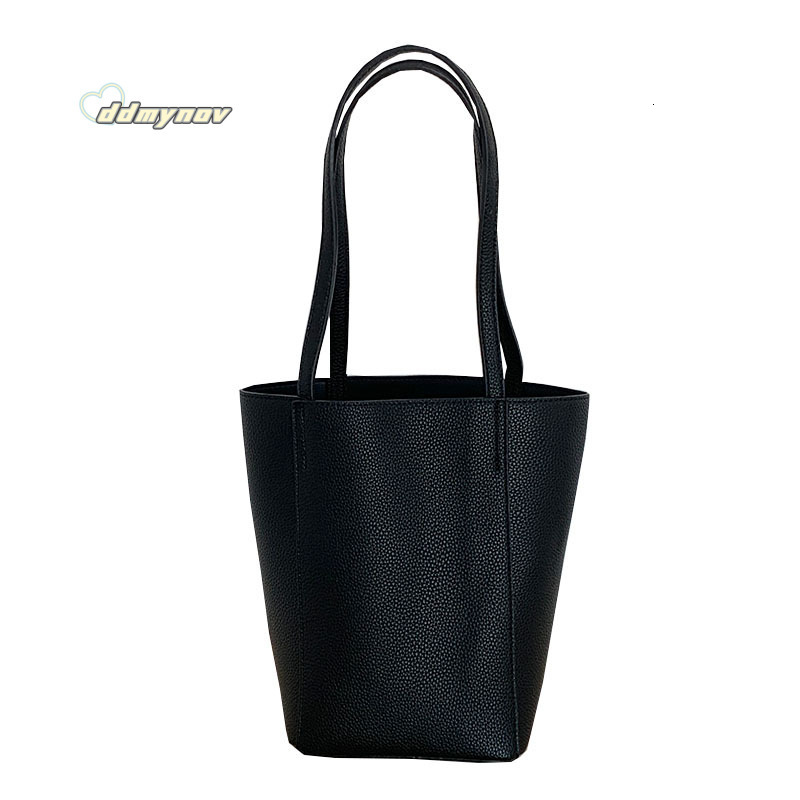 Light Luxury Niche Single Shoulder for Women 2024 New Korean Style Lazy Wind Basket Commuter Crossbody Bucket Bag ddmynov