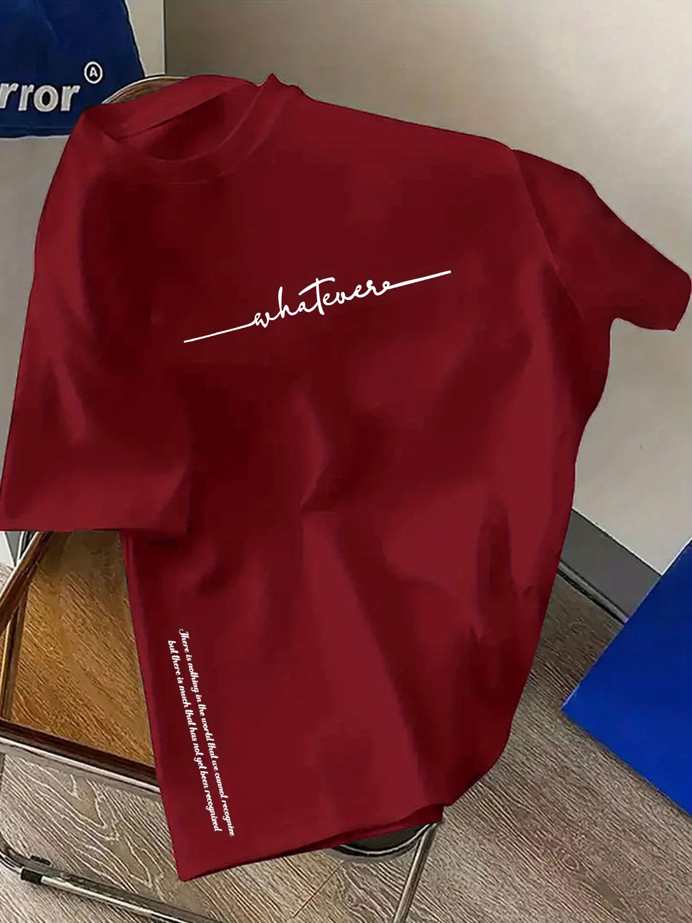 Mens Summer 100% Cotton Fashionable Casual Sports Loose Plus Size Simple Letter Printed Round Neck Short Sleeve T-shirt Top 250530