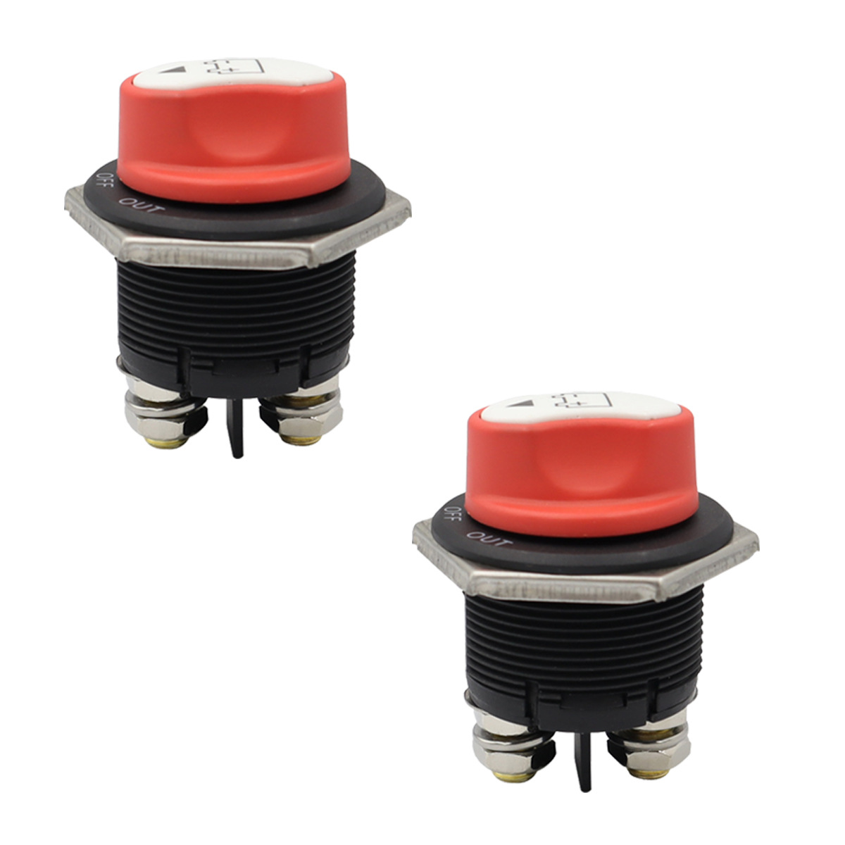 Car Battery Disconnect Switch Caravan Battery Switch 50A/100A/200A Brass Rotary Switch Two Pieces