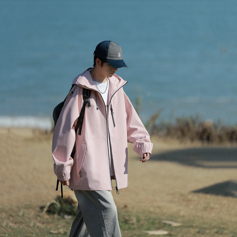 Ddmyoutdoor New Spring Autumn Men S And Women S Outerwear Jacket Trend Versatile Loose Casual Sports Hooded Versatile Jackets