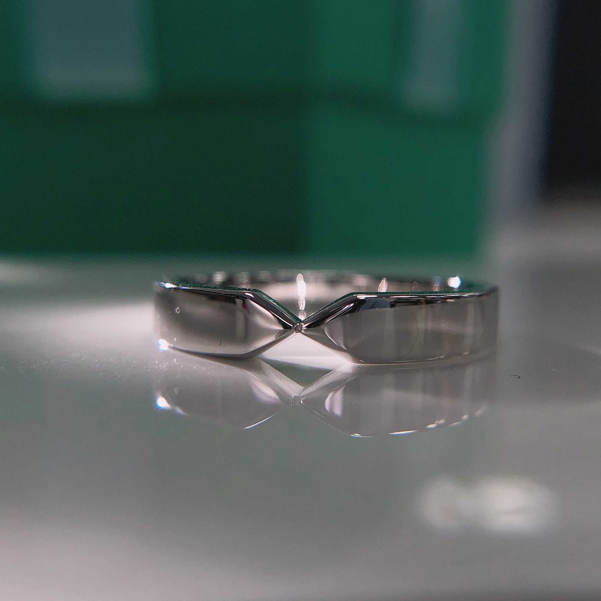 Pure White Gold Couple Ring Engagement Ring For Lovers Promise Luxury Ring For Women and Men Anniversary W250606