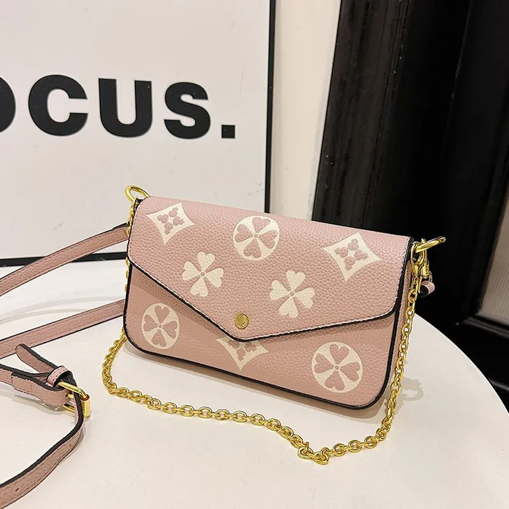 2025 New Designer Bag Shoulder Bag Luxury Bag High Quality Women's handbag Purse 3-in-1 Leather Embossing Crossbody bag Chain bag Underarm Bag mi