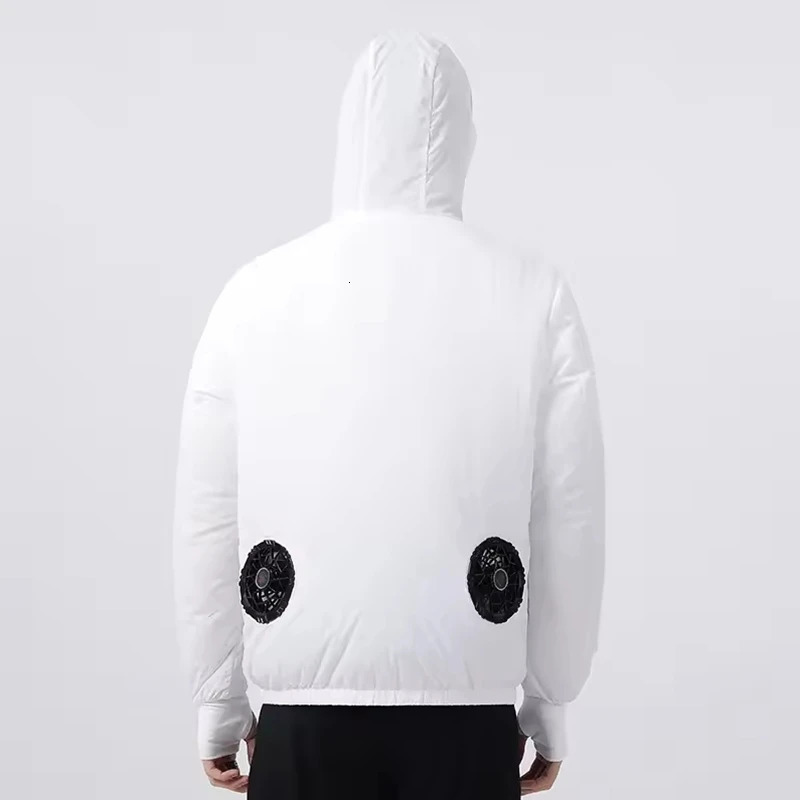 Men Outdoor summer coat USB Electric fan cooling Jackets men Air Conditioning Fan Clothes USB Heatstroke summer hood Jacket 250605