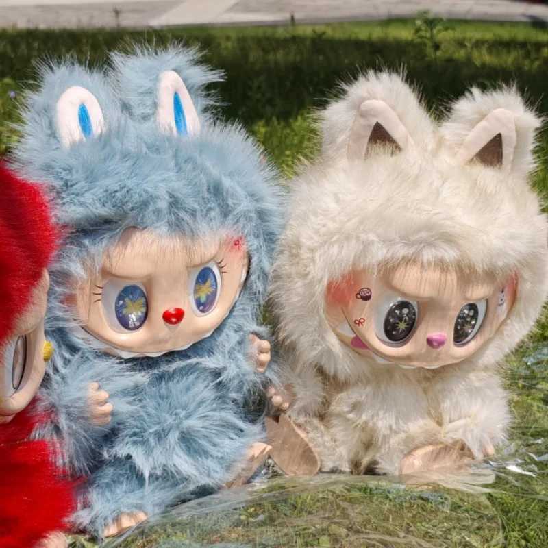 Labubu V3 ID White Cat Red Blue Big Energy Ahead Hot 38cm Zimomo Angel Creative Diy Figure Vinyl Doll Collecte Toy Gifts X250606