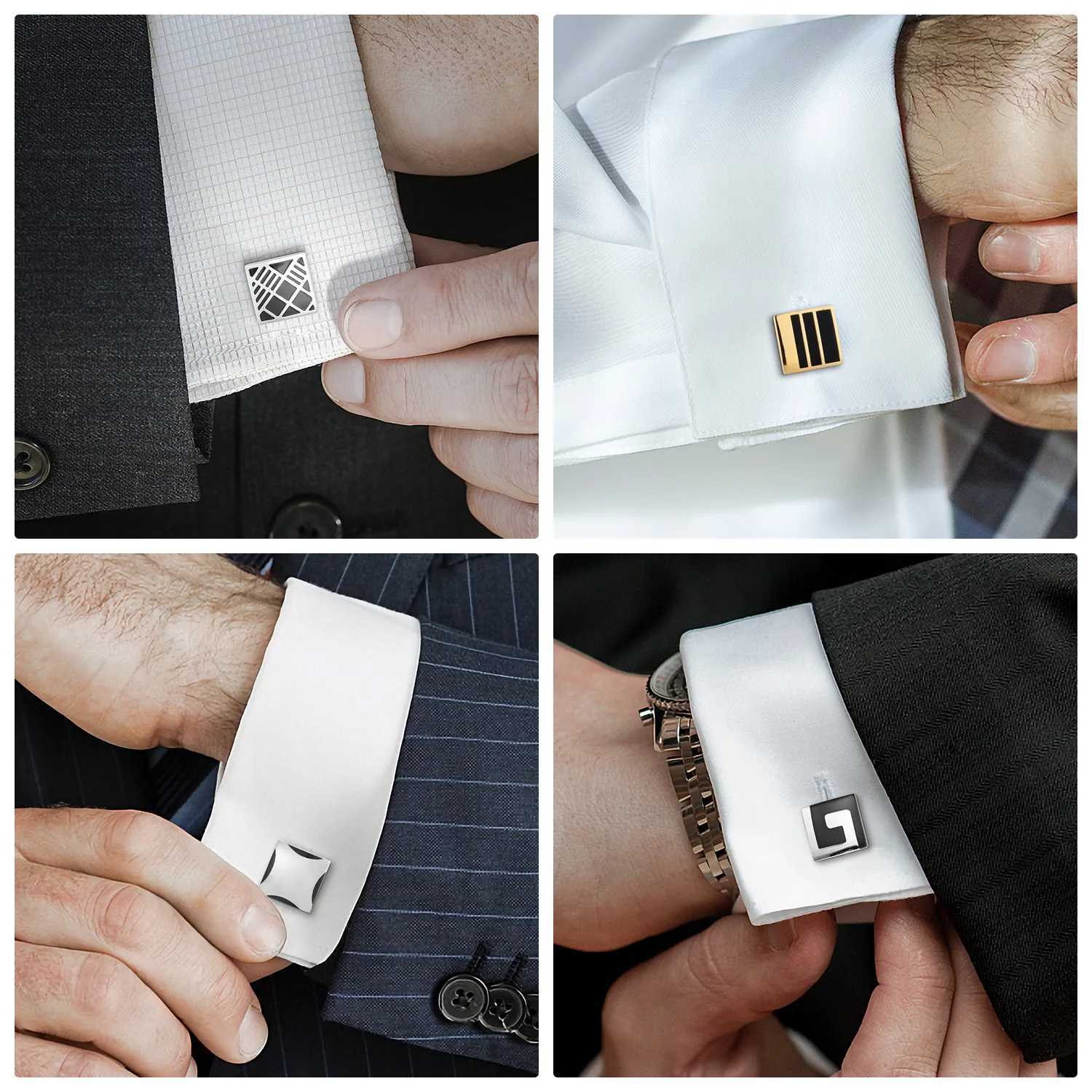 12 Pairs Set Cufflinks For Men With Box Tie Clips Cufflinks Mens Shirt Pisa Ties Mens Cuffs Souvenirs For Wedding Guests Gifts W250606