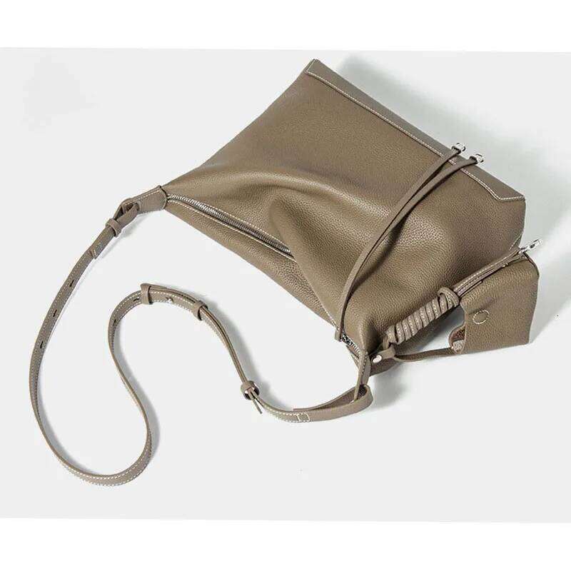 Bags For Women Tote Fashion Underarm Women's Bag Large Capacity Cowhide Shoulder Bag Casual Commuter Retro Crossbody Handbags 2025/06/06