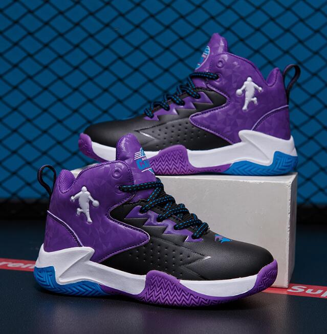 Children's basketball sneaker shoes for men in spring and summer new outdoor sports shoes for boys primary school students middle and large leath