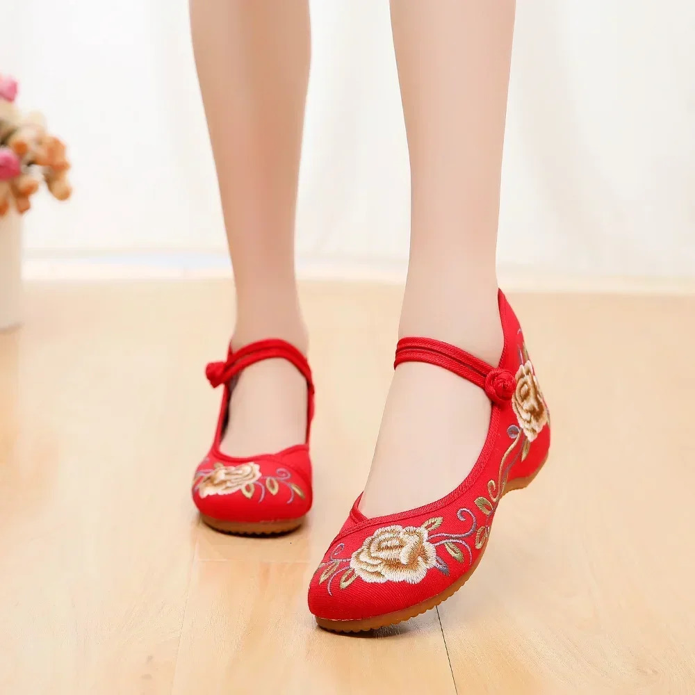 Casual Shoes for Women Fashion Vintage Elegant Ethnic Style Embroidery Streetwear Chinese Style Womens Shoes Summer 250603