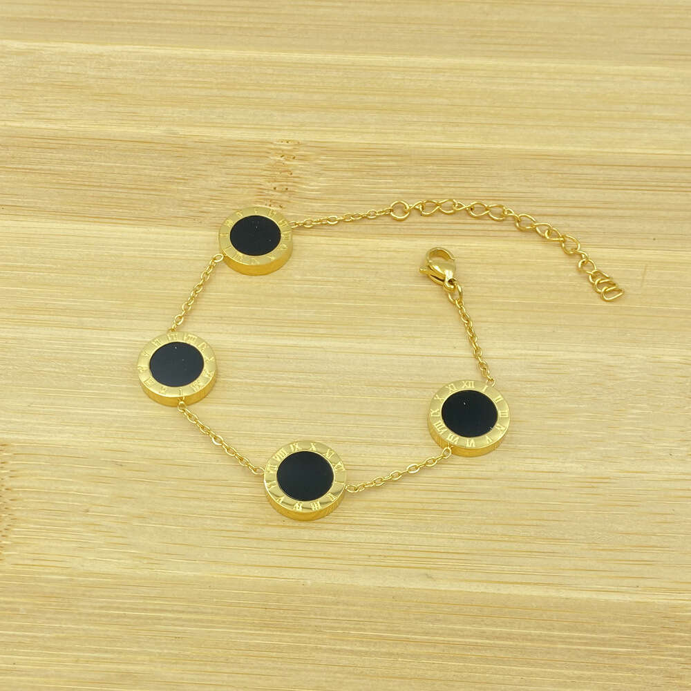 13MM Roman Numerals INS Titanium Steel Material Bracelet Non-Fading