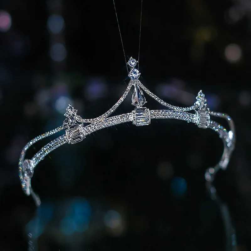 Fashion Luxury Bridal Crowns Women Tiaras Rhinestone Crystal Diadem Bride Headband Wedding Banquet Hair Accessories Headdress Z250605