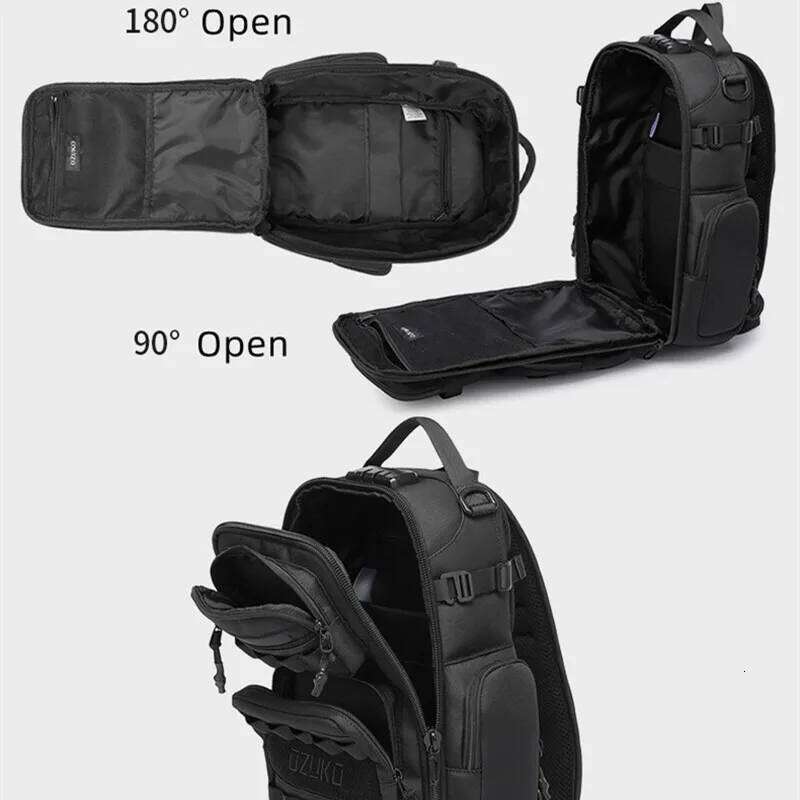 OZUKO Large Capacity Men Chest Waterproof Outdoor Sports Tactical Male Shoulder Bag High Quality Crossbody Sling Bags