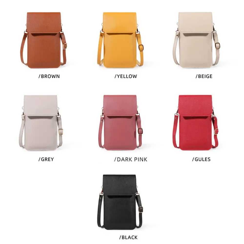Single Shoulder Bag Crossbody Bag Messenger Bag Touch Screen Cell Phone Pocket Bag Mobile Phone Bag Card Holder Female Handbag M250606