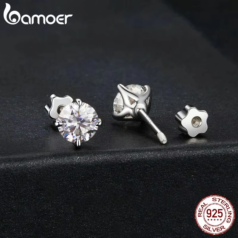 stud earrings designer for women men solid 925 sterling silver earrings pass diamond tester with certificate VVS1 D color moissanite earrings jewelry 