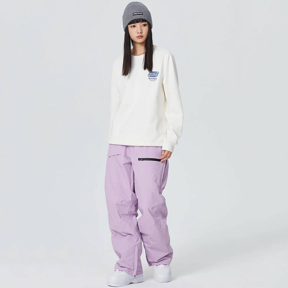 Ddmyoutdoor Adult Winter Skiing Women Warm Ski Trousers Men Loose Snow Pants New Britches Waterproof Windproof Snowmobile Clothes Jogging Suit