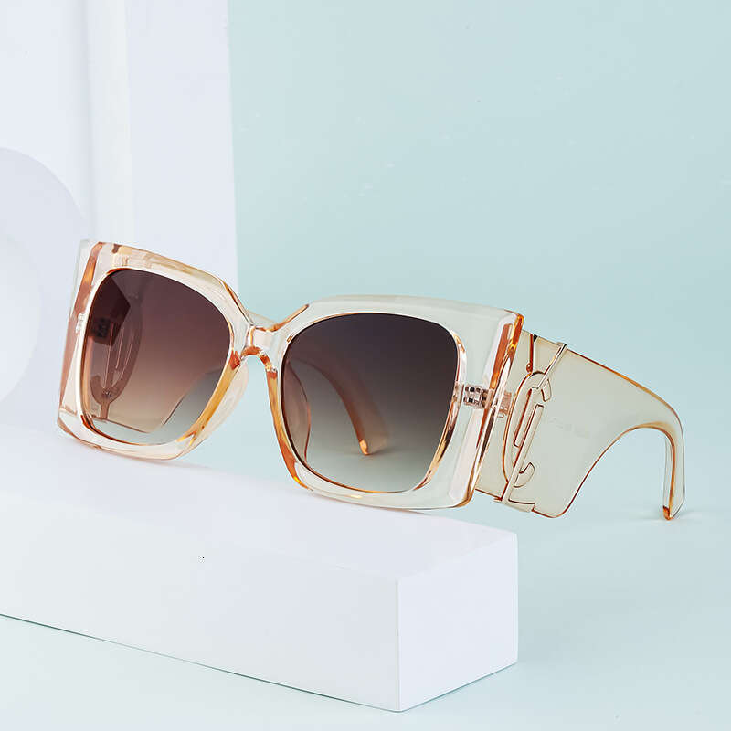 Y2K Style Cat Eye Sunglasses for Women Fashion Large Frame High-end Sun Protection Glasses