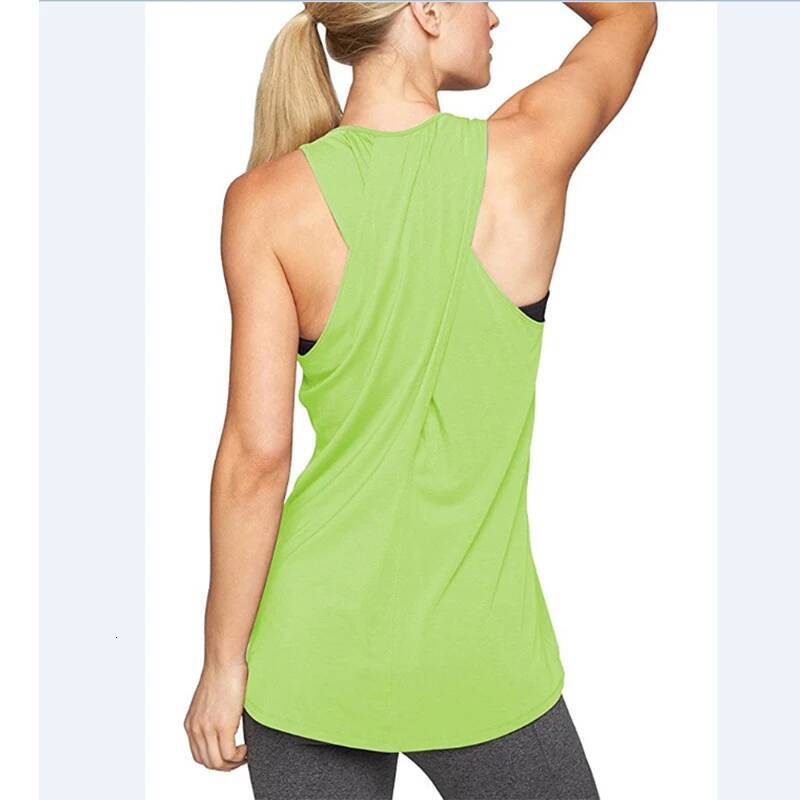 2025 New Women's Cross Back Yoga Shirt Racerback Workout Active Tank Top Gym sports vest Sleeveless shirt Fiess