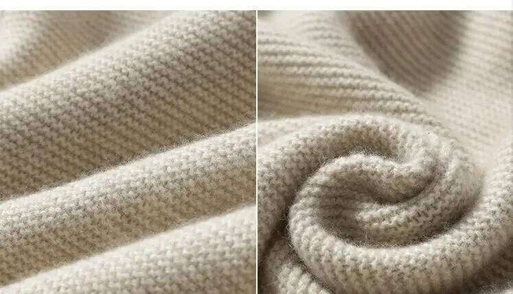 Women's plus Size Monochromatic Cashmere Sweater Thick Turtleneck Loose Fit for Autumn And Winter Europe America Style