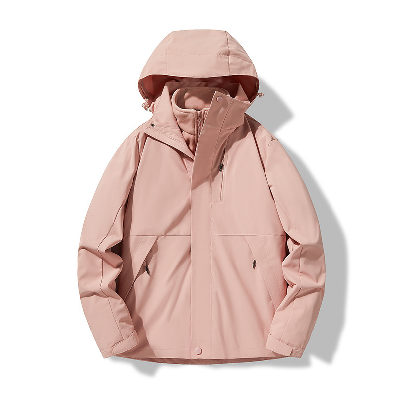 Ddmyoutdoor Outdoor Waterproof Windproof Warm Jacket Thickened Detachable Three In One Suitable For Autumn And Winter Couples Jackets