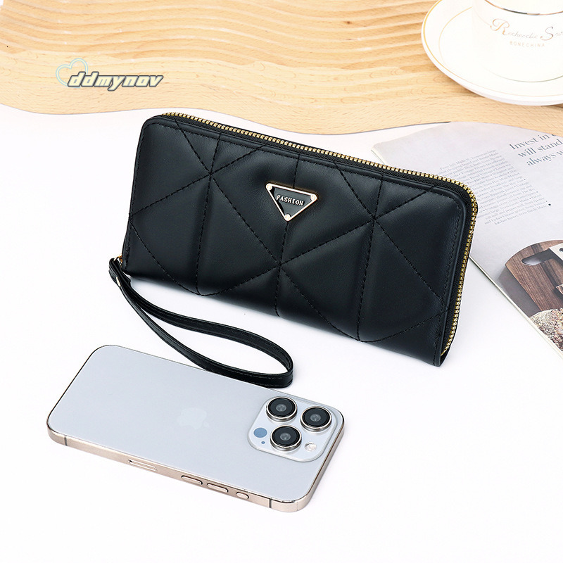 Korean Style New INS Long Large Capacity Zipper Women's Wallet Fashionable High-end Clutch ddmynov