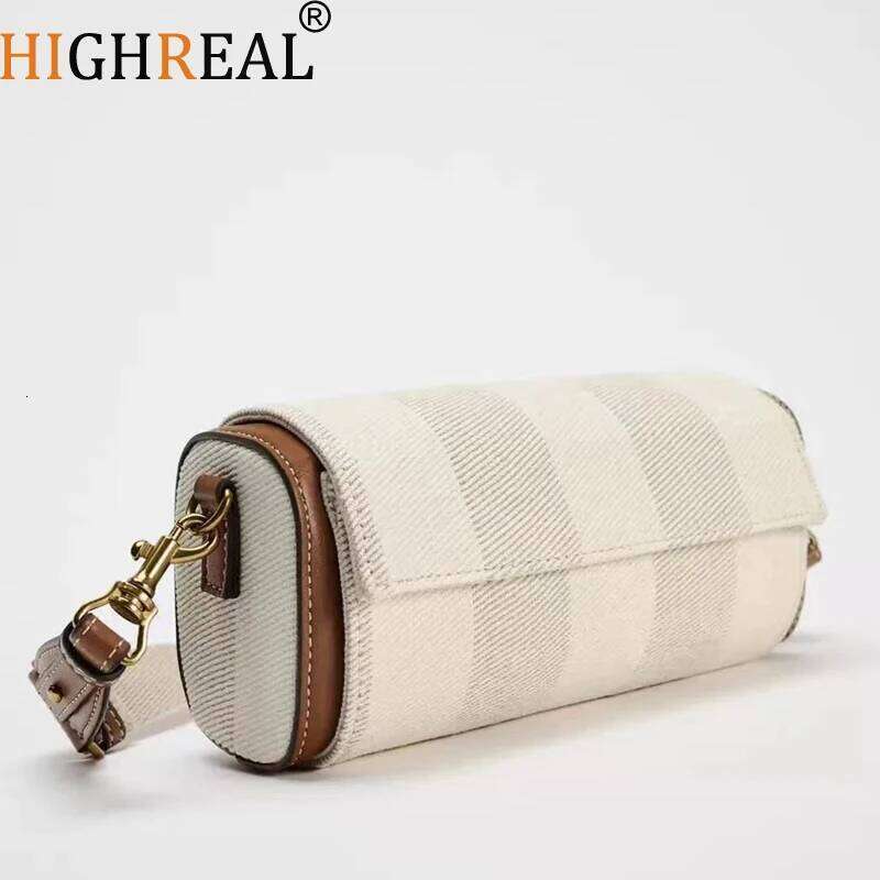 OLOEY Wide Strap women's Vintage Crossbody Bag Summer Tote Ladies Handbags One Shoulder Armpit Small Cylinder Bags For Femele