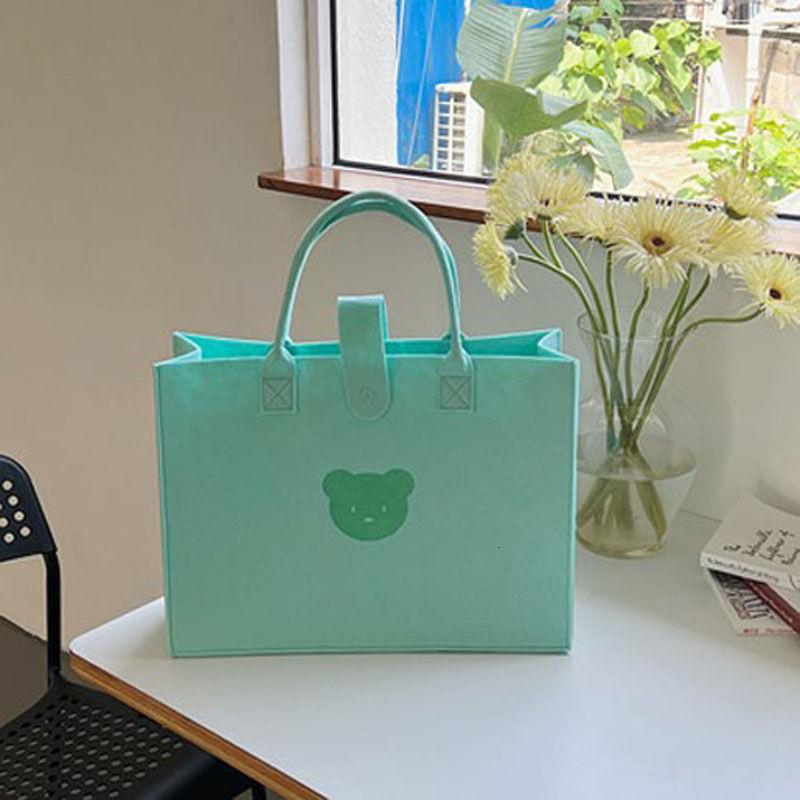 Top quality Brand High Quality New Style Hot-Selling Versatile Cute Bear Felt Large Capacity Mommy Bag Commuter Bag Handbag New Free Delivery Designer