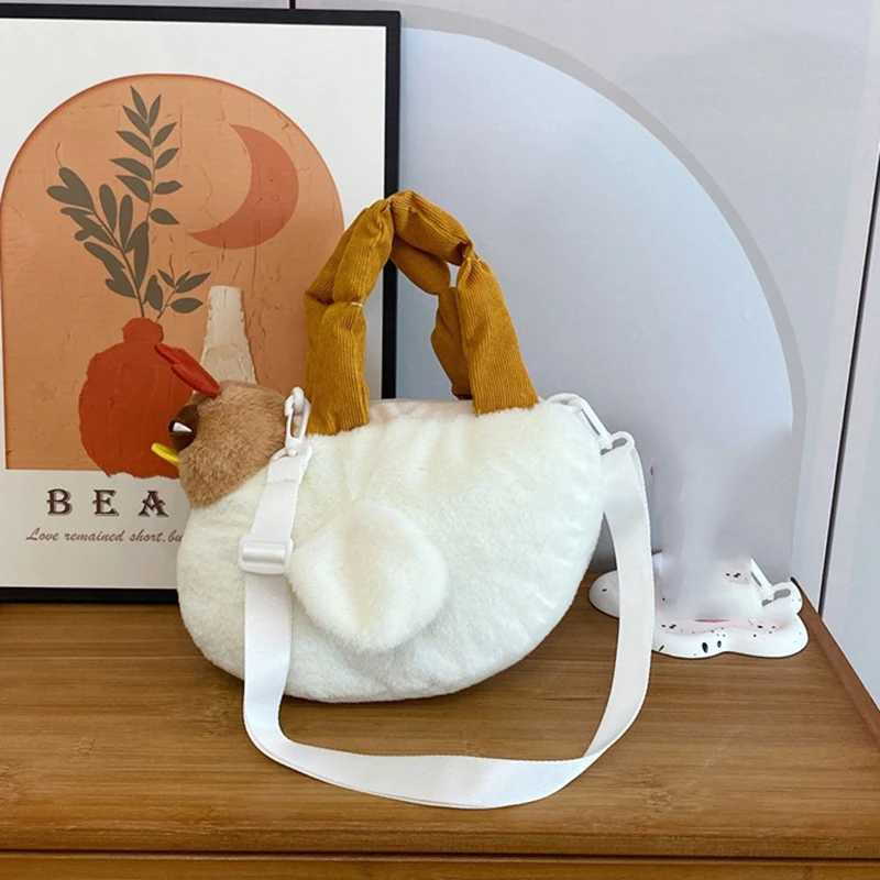 1pcs Womens cross bag fashion Cute stuffed Shoulder Bag Big Rooster Handbag Crossbody Bag handbag M250606