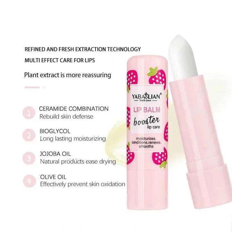 Natural Fruit Balm Long Lasting Moisturizing Nourishes Reduce Lip Line Anti Aging Anti-drying Hydration Lips Care Lipstick free shipping