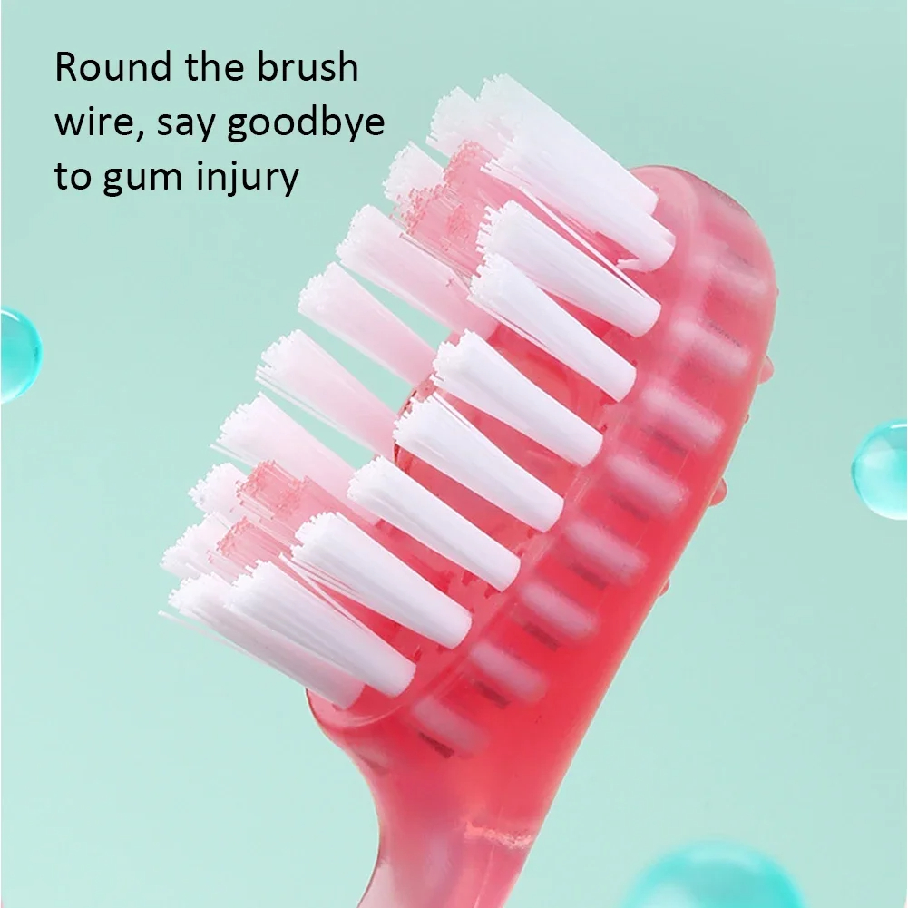 5 in 1 Mini Disposable Double Cleaning Beads Soft Brushes Toothbrushes,with Toothpaste + Tongue Scraper + Picks + Floss,Work or Travel Portable Oral C