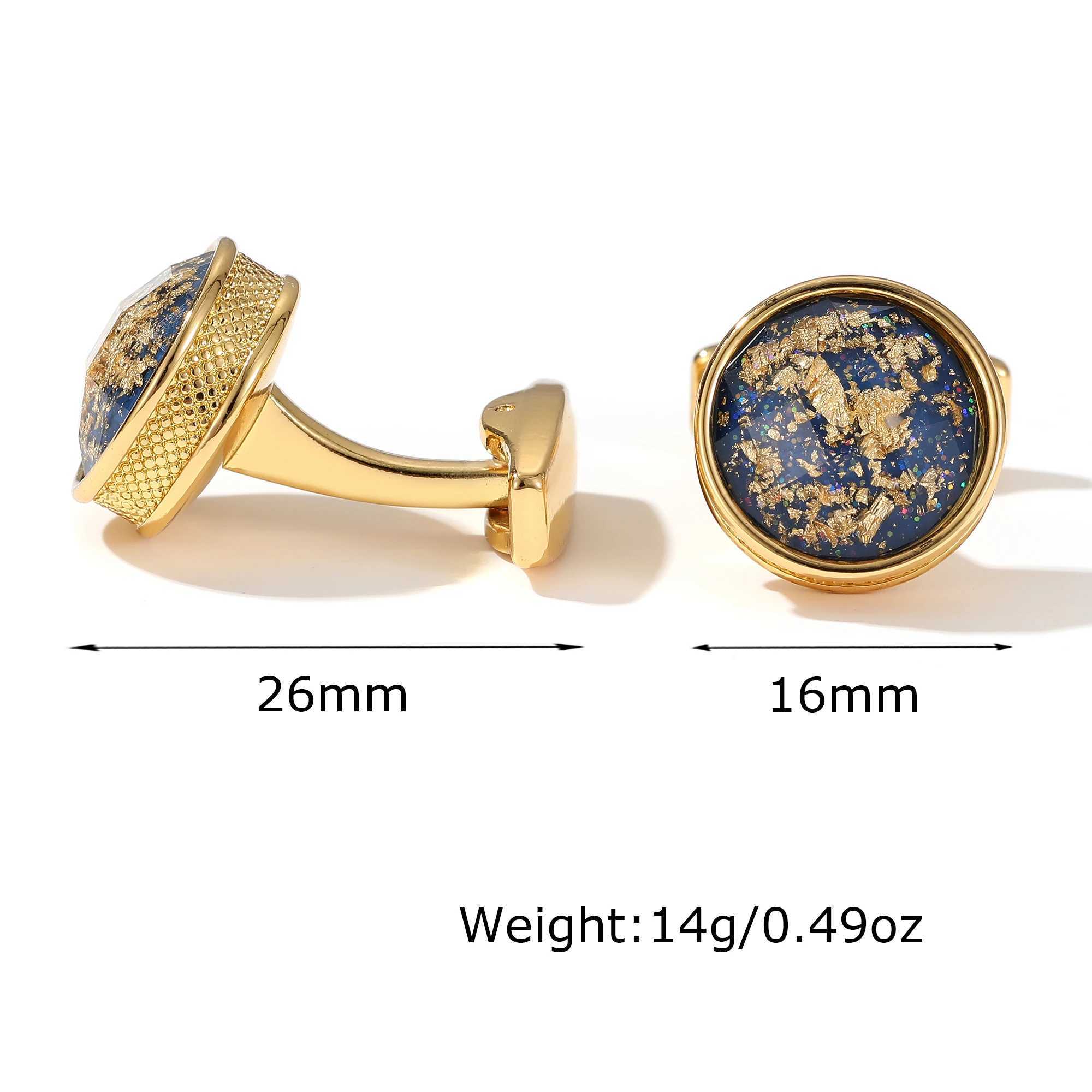 Mens Cufflinks TOMYE XK22S003 Personalized Gold Color Round Formal Shirt Cuff Links Button for Custom Wedding Gifts Jewelry W250606