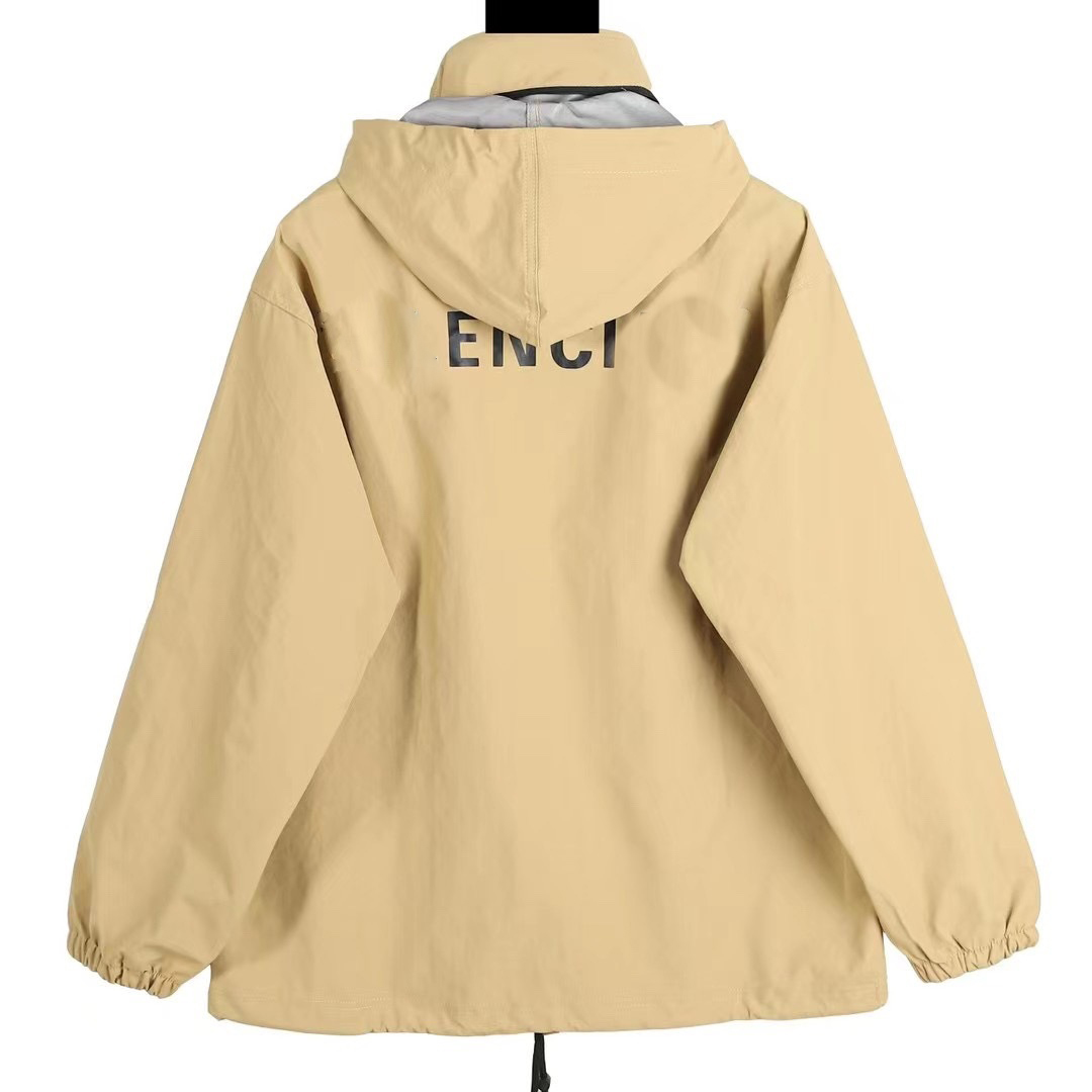 Mens Designer Jacket Letter printed paris fashion workwear loose jacket windproof and waterproof jacket