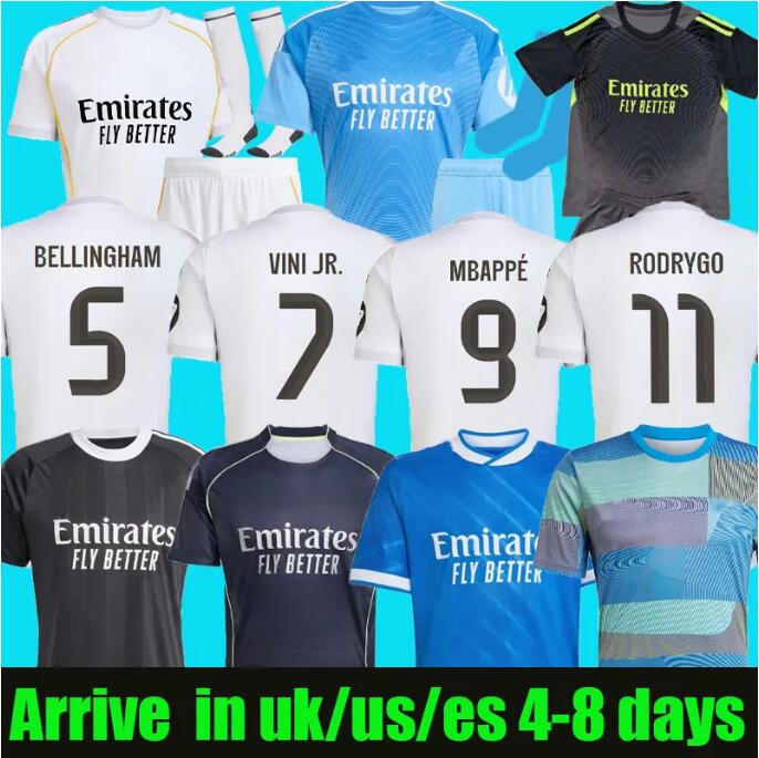 S-4XL 25 26 MBAPPE BELLINGHAM real soccer Jerseys MaDrIdS 2025 2026 VINI JR CAMAVINGA RODRYGO RUDIGER MODRIC TCHOUAMENI VALVERDE MEN KIDS shirt uniforms 666