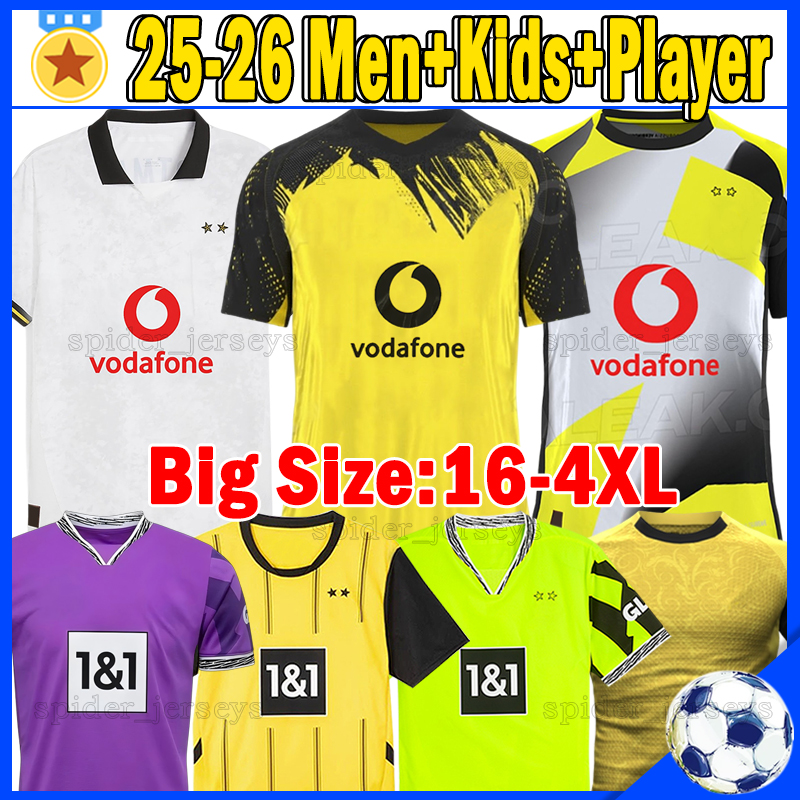 XXXL 4XL 25 26 GUIRASSY soccer jerseys ADEYEMI GITTENS DoRTmUNdS EMRE CAN 2025 2026 Fans Player Version Football Shirt MALEN F.NMECHA BRANDT Men Uniforms Kids Kits Set