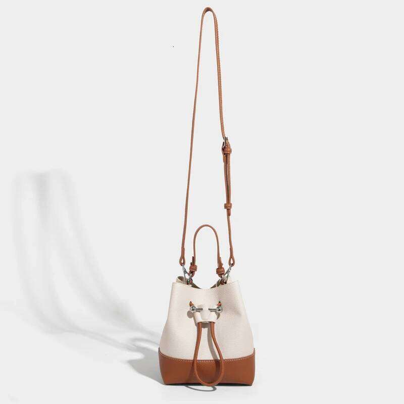 Classic Mini Bucket Bags For Women Designer Handbags And Purses 2025 New In PU Splicing Design Sequined Underarm Shoulder