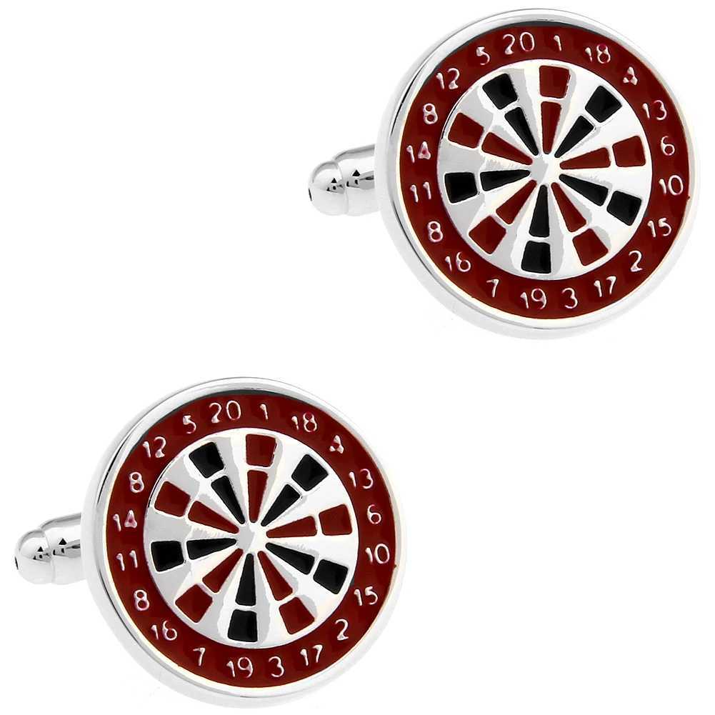 4 Styles TZG Sports Cufflinks Men Cuff Links Golf Darts 1 Pair Shipping W250606