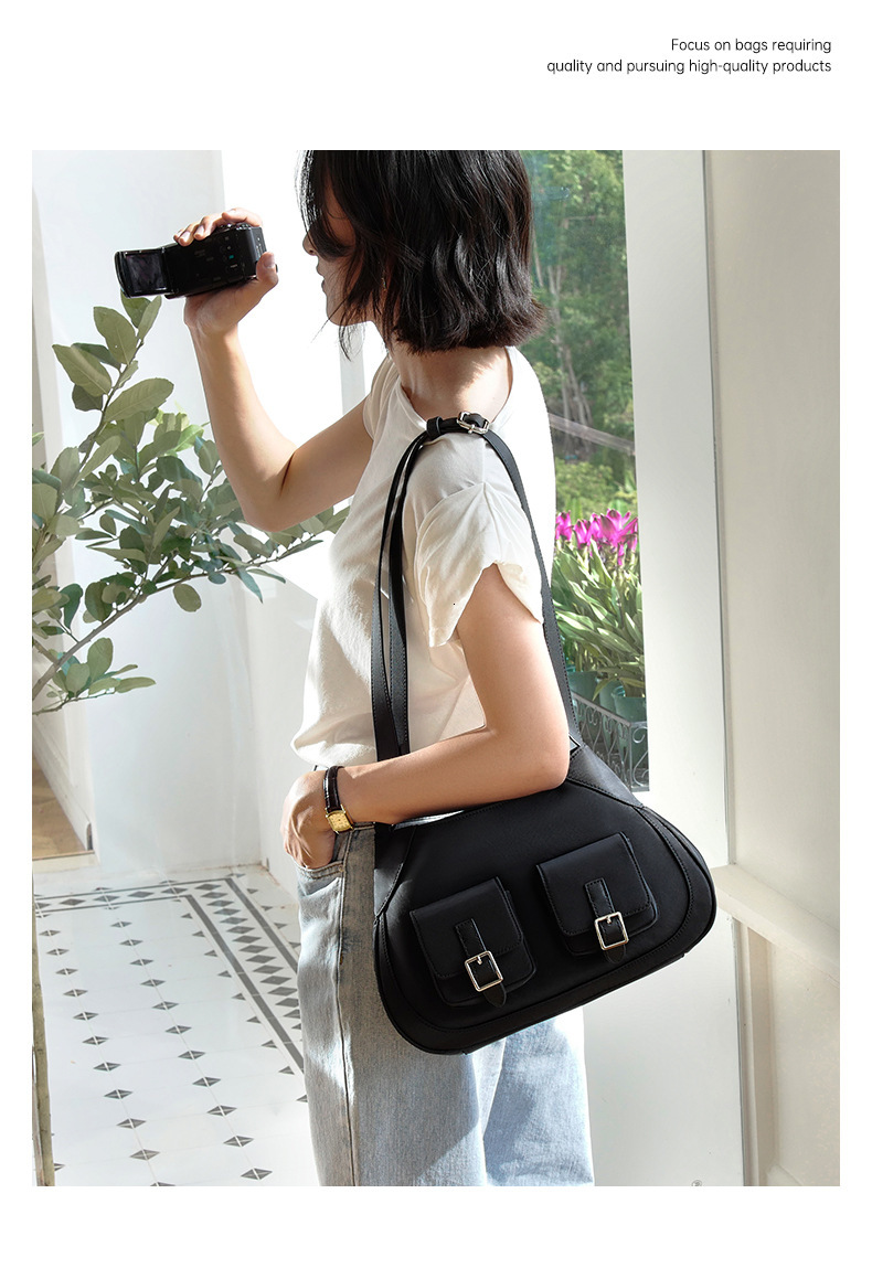 Free Shipping 2025 Summer New Commuter Nylon Casual Versatile Retro Underarm Large Capacity Luxury Single Shoulder Designer Bags Crossbody Bag Light L