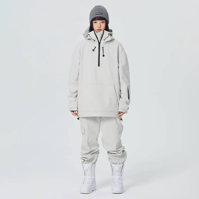 Ddmyoutdoor Winter Skiing Suit Set Outdoor Windproof Waterproof Snow Tracksuit New Man Ski Sport Hooded Couple Warm Snowboard Clothing Jogging Suit