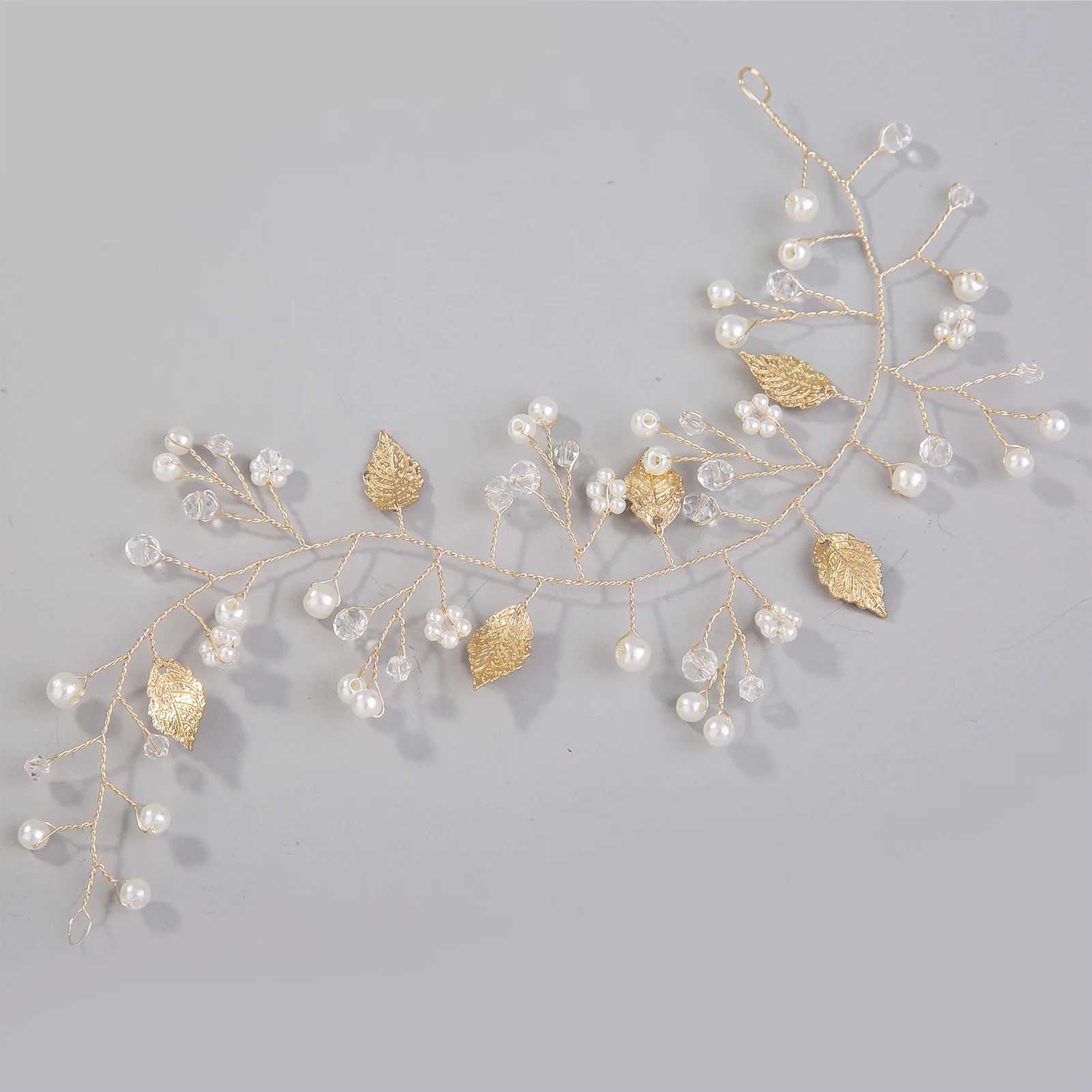 Blue/Pink/Purple Rhinestone Leaves Headbands Bride Wedding Hair Jewelry Accessories Super Fairy Beads Hairbands Headpieces Z250605