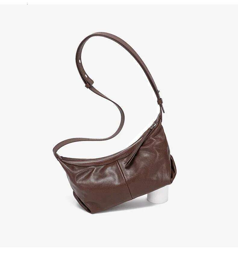 Designer Bags 2025 Women's Cow Genuine Leather Shoulder Bags Ladies Soft Cowhide Fashion Design Handbags Female Casual Crossbody Tote Bag Luxury 