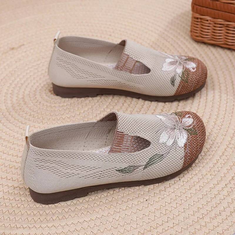 Ddmyoutdoor Women Casual Mesh Breathable Summer Comfortable Non Slip Flats Loafers Platfom Shoes Zapatos De Mujer Outdoor Shoes