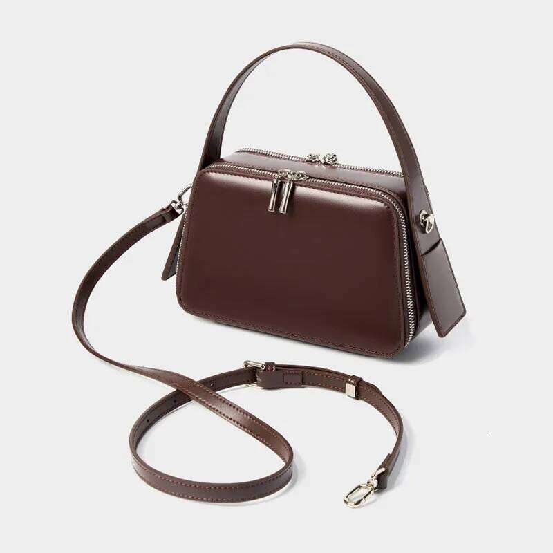 For Women's Underarm Cowhide Genuine Leather Handbags 2025 Vintage Shoulder Bag Female Crossbody Bags High Quality 2025/06/06