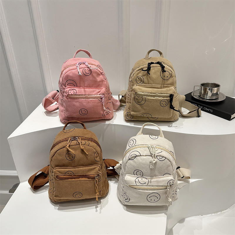 designer Vintage Spring Solid Color Japanese Style Women's Backpack Korean Version Casual Niche Design Simple Student School Bag Women's Bac