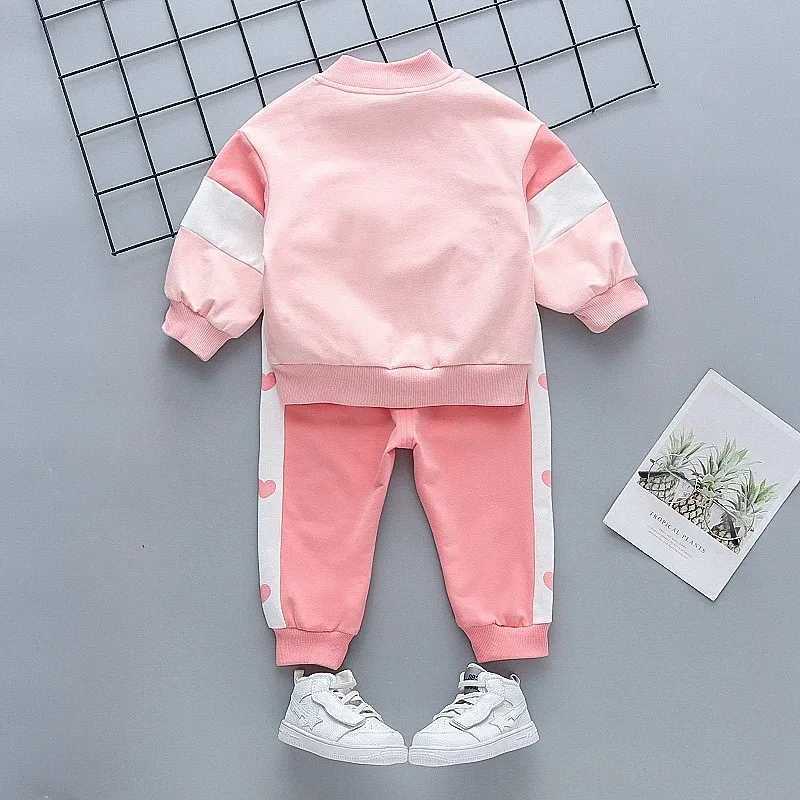 New Spring Autumn Baby Girl Clothes Children Casual Jacket Pants 2Pcs/Sets Toddler Sports Costume Infant Outfits Kids Tracksuits R250606