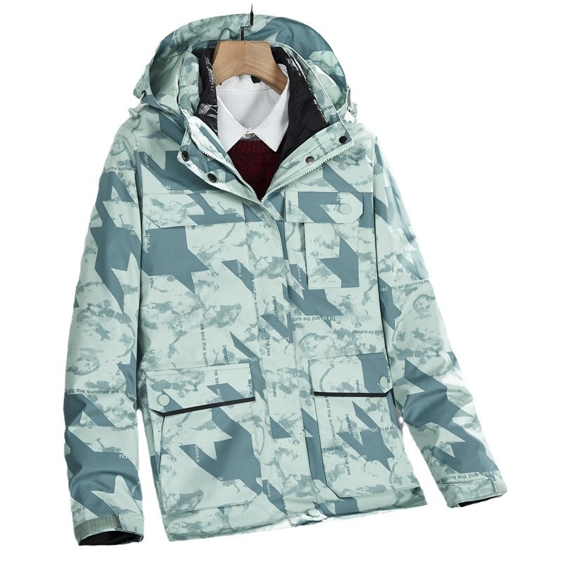 Ddmyoutdoor Group Purchase Outdoor Down Men s Camouflage Three In One Two Piece Set Detachable Winter Women s Mountaineering Jacket Jackets